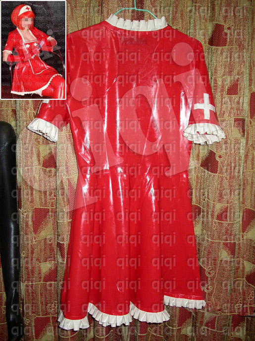 Latex (rubber) Nurse Dress  0.45mm suit catsuit unique  