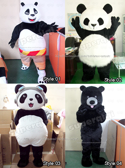 Kung Fu Panda Bear Mascot Costume Adult Size Cartoon
