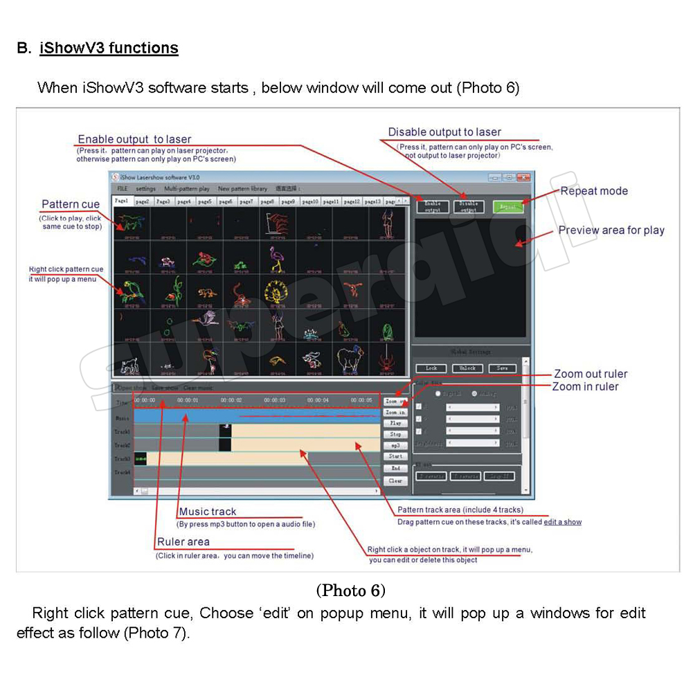 ishow laser software version 2.3