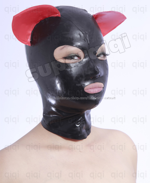 Latex Cat Hood 105