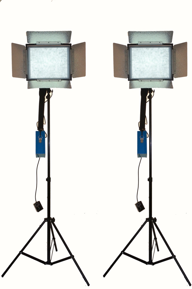 2pcs 1000 LED Battery Photo Video DV Photography Studio Lighting Light