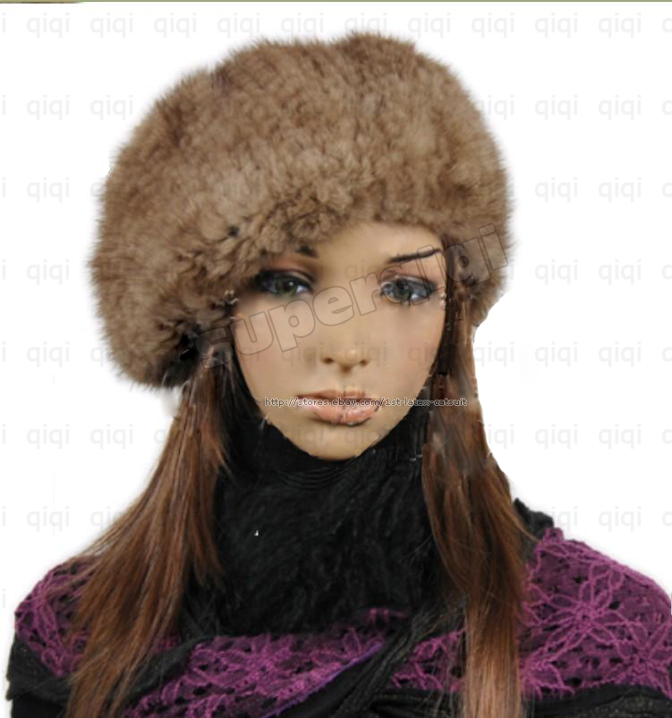 100 Real Genuine Vintage Knitted Mink Fur Berets Hat Cap Beanie 6 colors warm eBay
