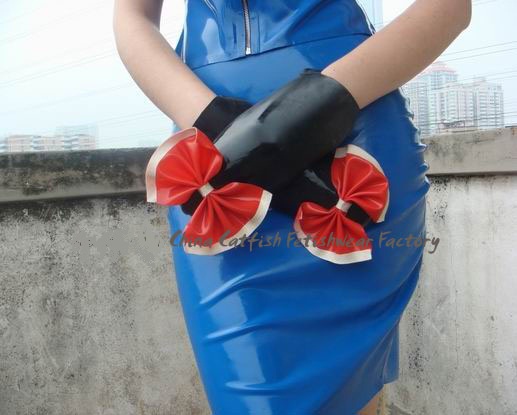 Latex ribbon glvoes Latex ribbon glvoes